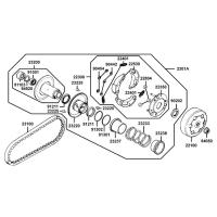 Bakre variator - Variatorrem